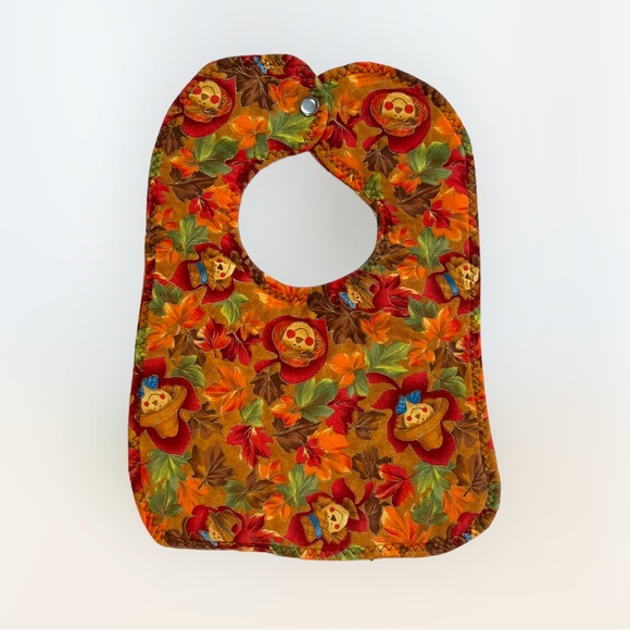 Handmade Thanksgiving Bib OOAK - Picture 1 of 5